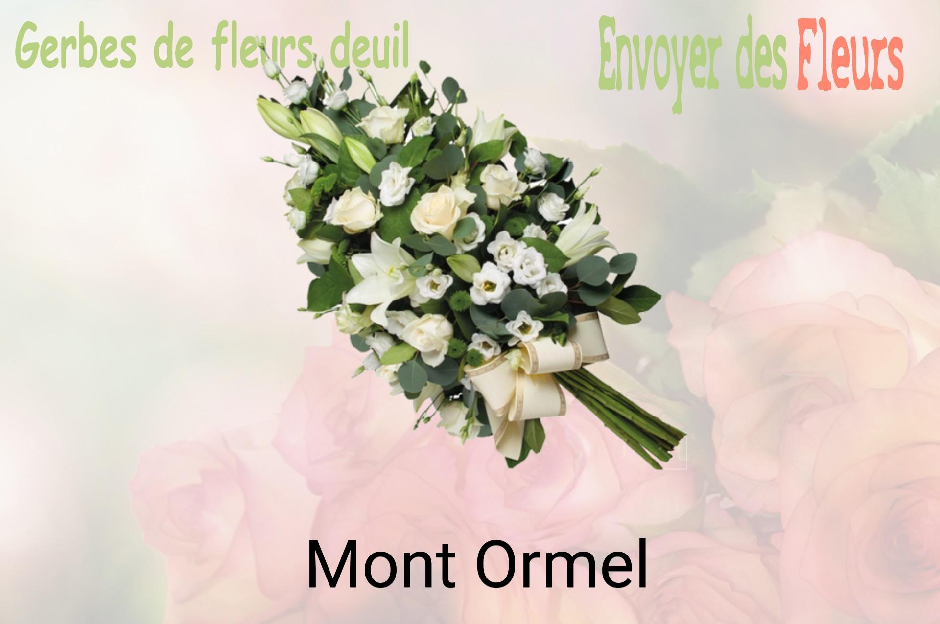 Gerbe de fleurs de deuil livrée à Mont-Ormel